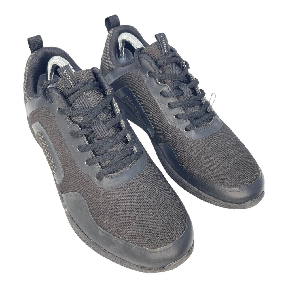 Vionic Jojo Ombre Shoes Womens 9.5 Black Athletic Walking Comfort Lace Up Gym